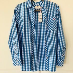 Vineyard Vines Blue Gingham Button Down